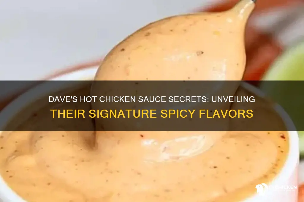 what kind of sauce does dave