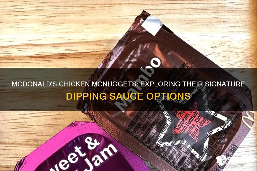what kind of sauce does mcdonald