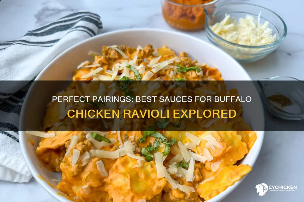 what kind of sauce for buffalo chicken ravioli