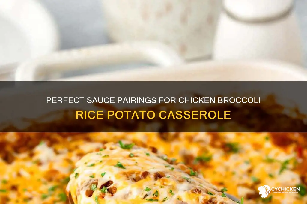 what kind of sauce for chicken broccoli rice potato casserole