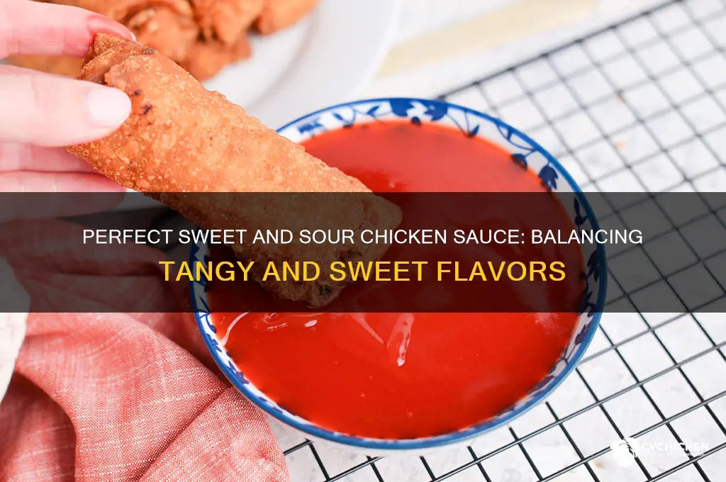 what kind of sauce for sweet and sour chicken