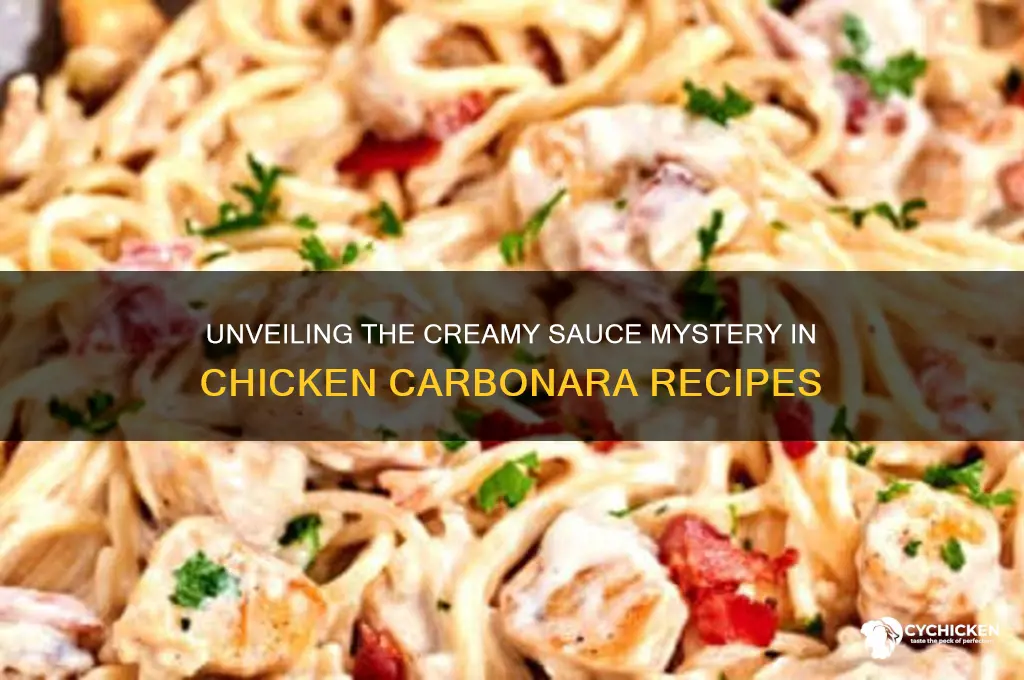 what kind of sauce is in chicken carbonara