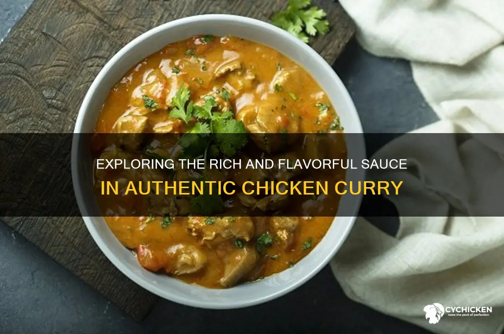 what kind of sauce is in chicken curry