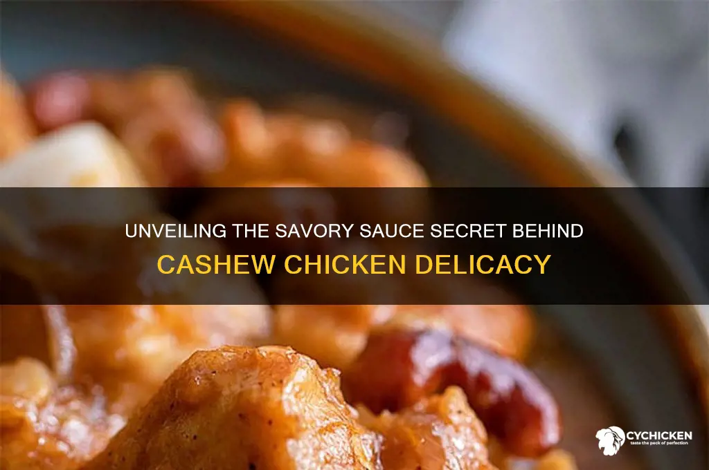 what kind of sauce is on cashew chicken