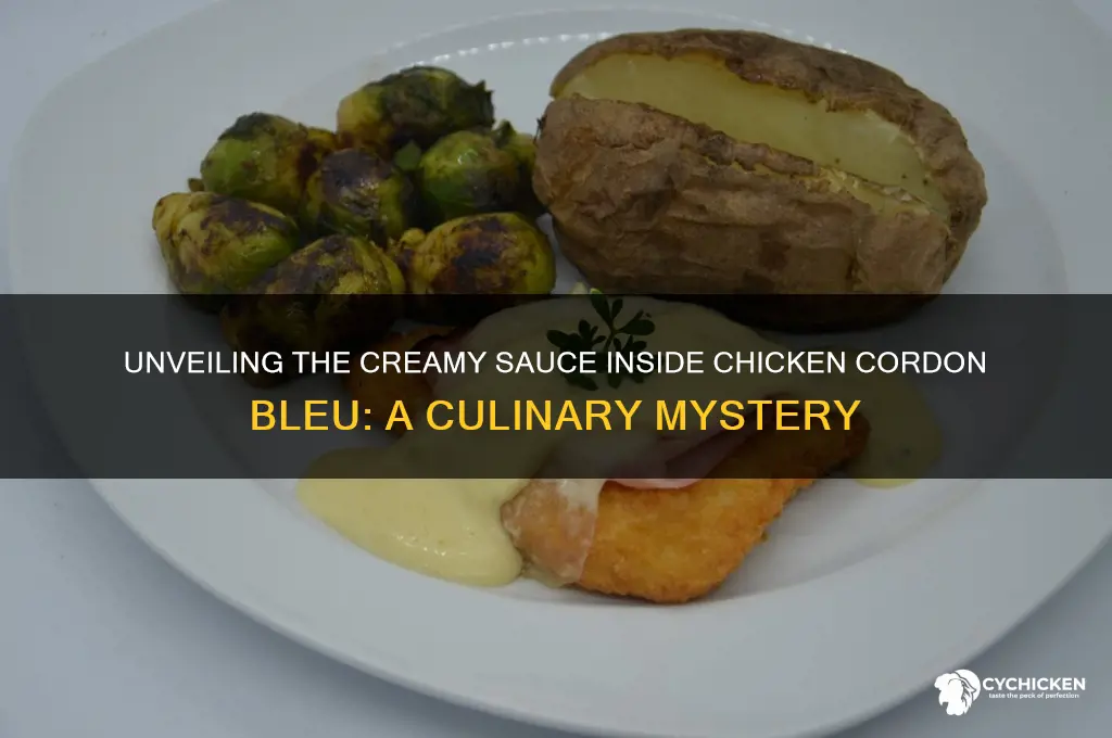 what kind of sauce is on chicken cordon blu