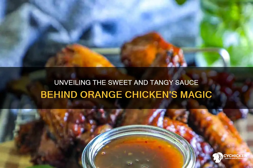 what kind of sauce is on orange chicken