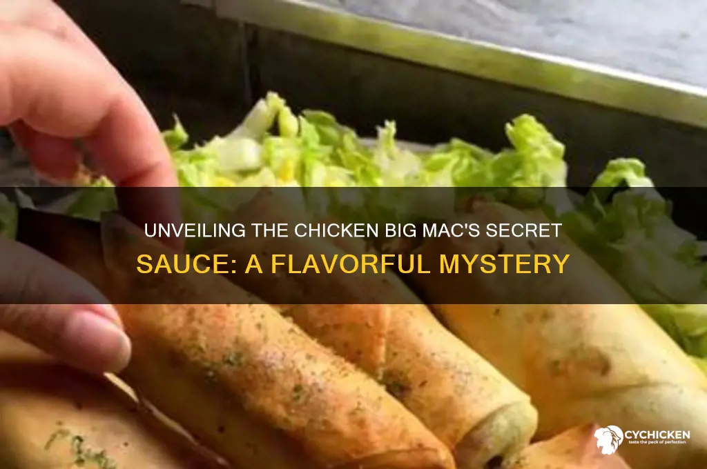 what kind of sauce is on the chicken big mac