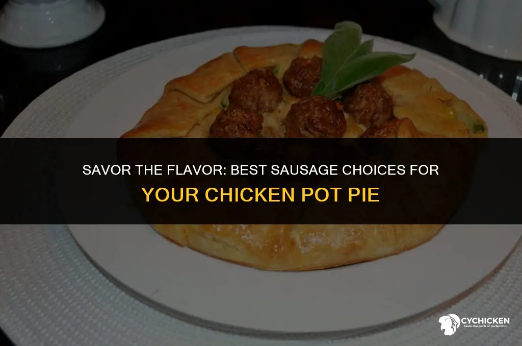 what kind of sausage for chicken pot pie