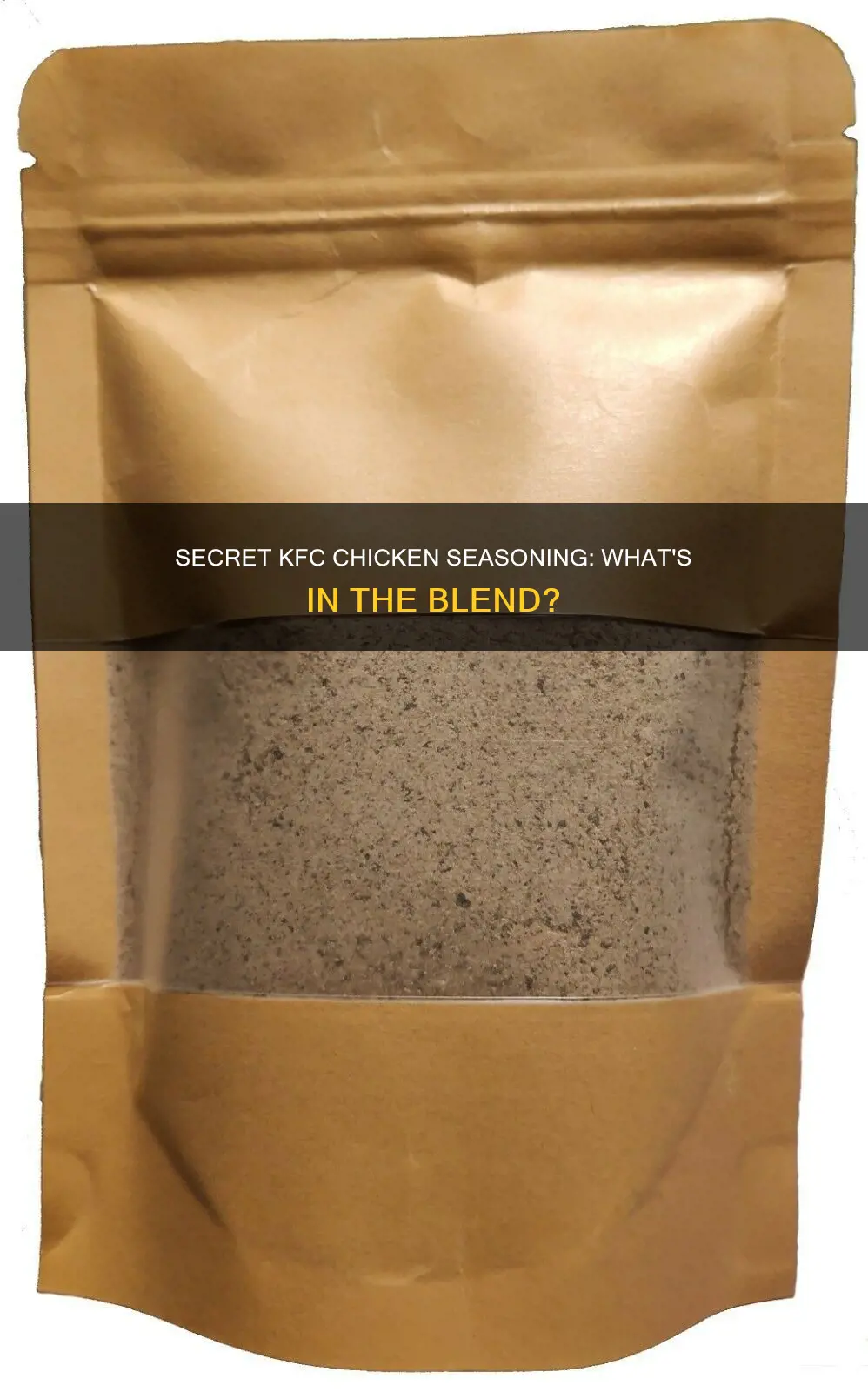 what kind of seasoning do they put on kfc chicken