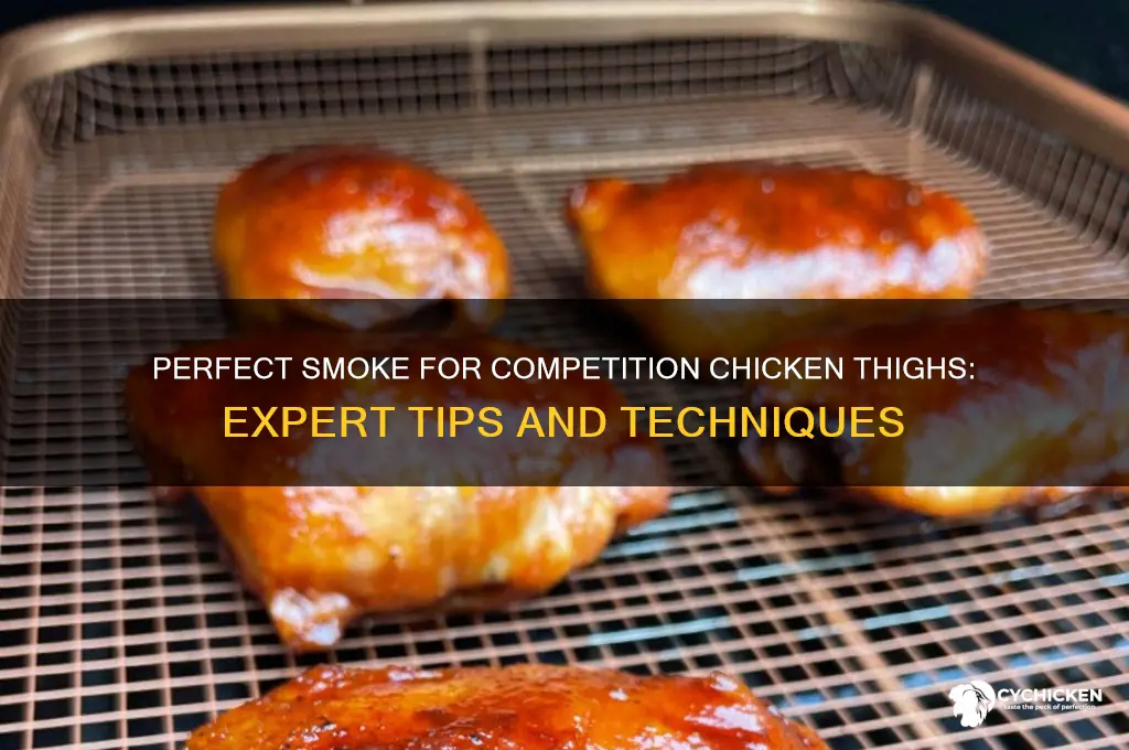 what kind of smoke for competition chicken thighs