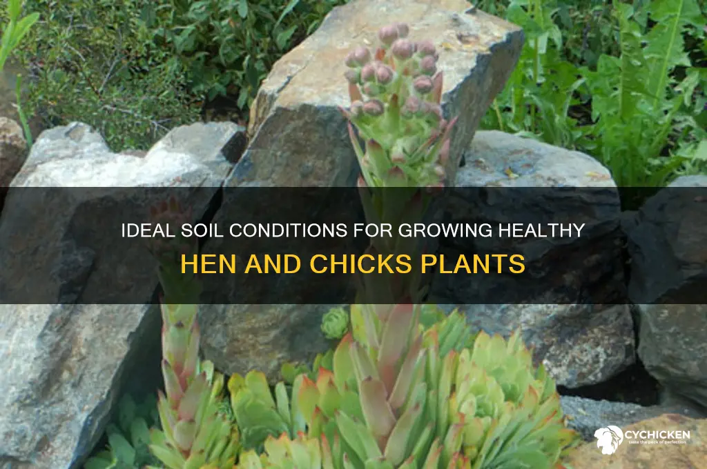 what kind of soil do hen and chicks like
