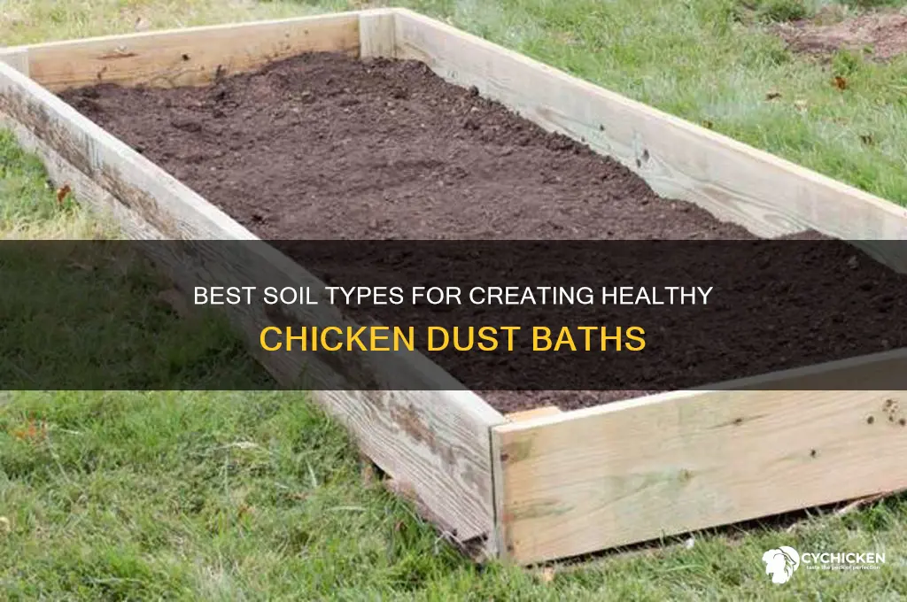 what kind of soil for chicken dust bath