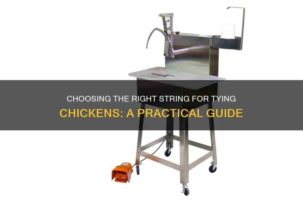 what kind of string to tie chicken