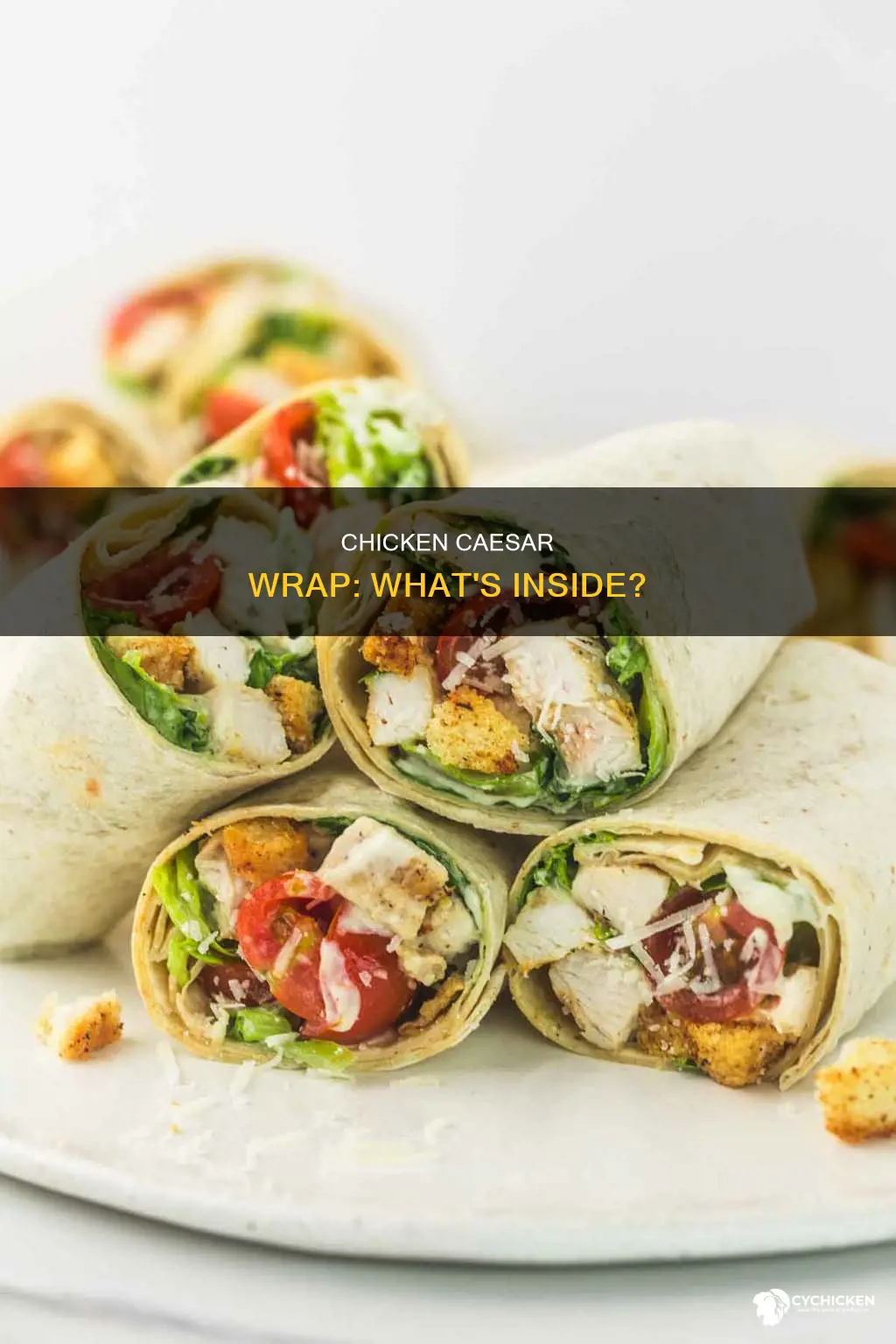 what kind of stuff is in a chicken ceasar wrap