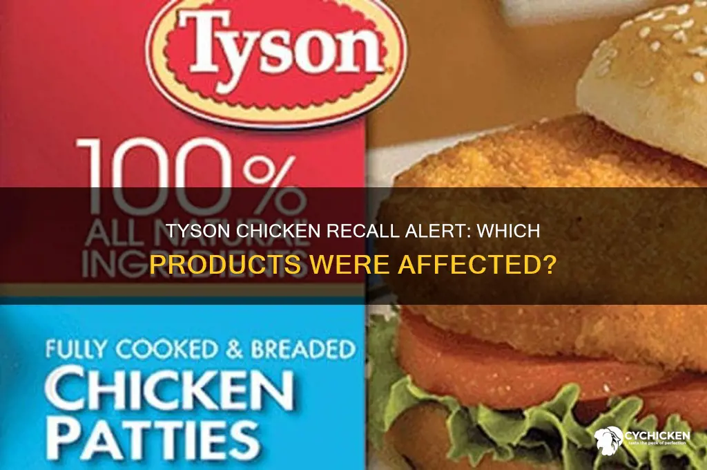 what kind of tyson chicken was recalled