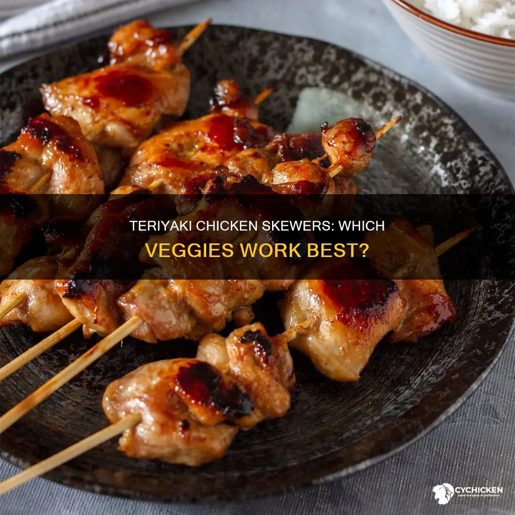 what kind of vegetables go on a chicken teriyaki skewer