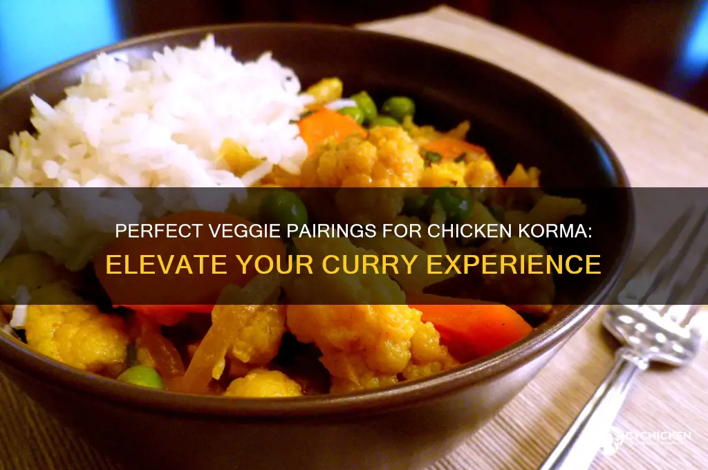 what kind of veggies go with chicken korma
