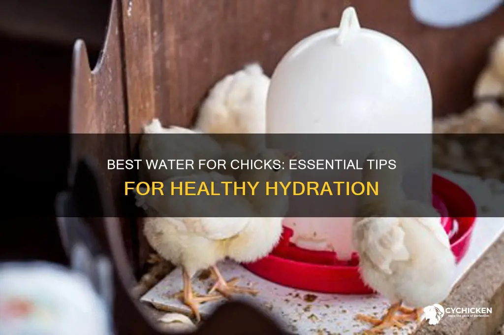 what kind of water best for chicks