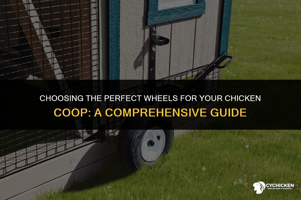 what kind of wheels for chicken coop