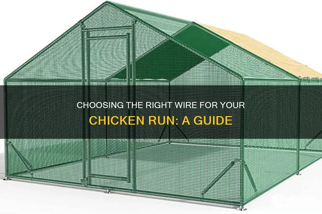 what kind of wire for chicken run