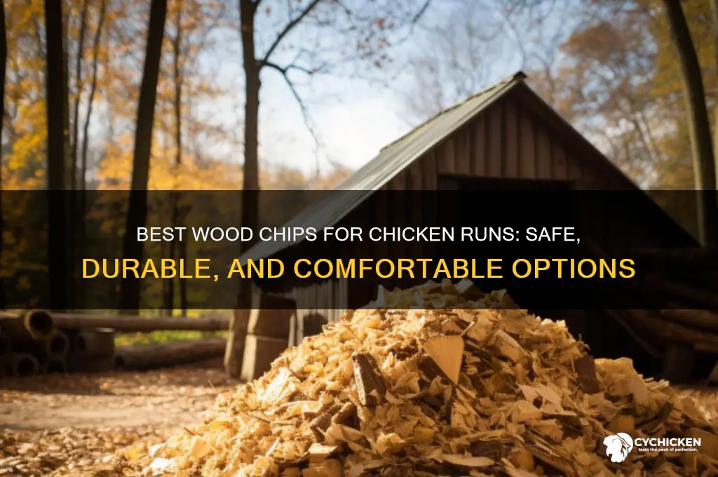 what kind of wood chips for chicken run