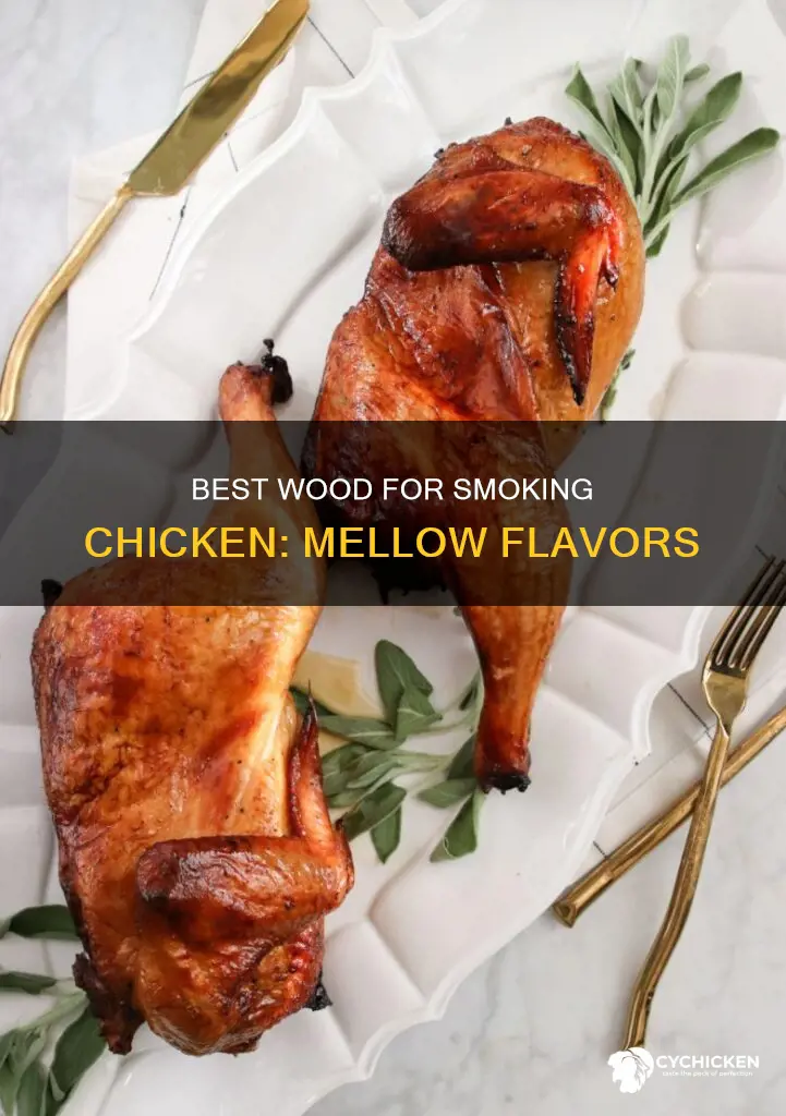 what kind of wood for smoked chicken for mellow flavor