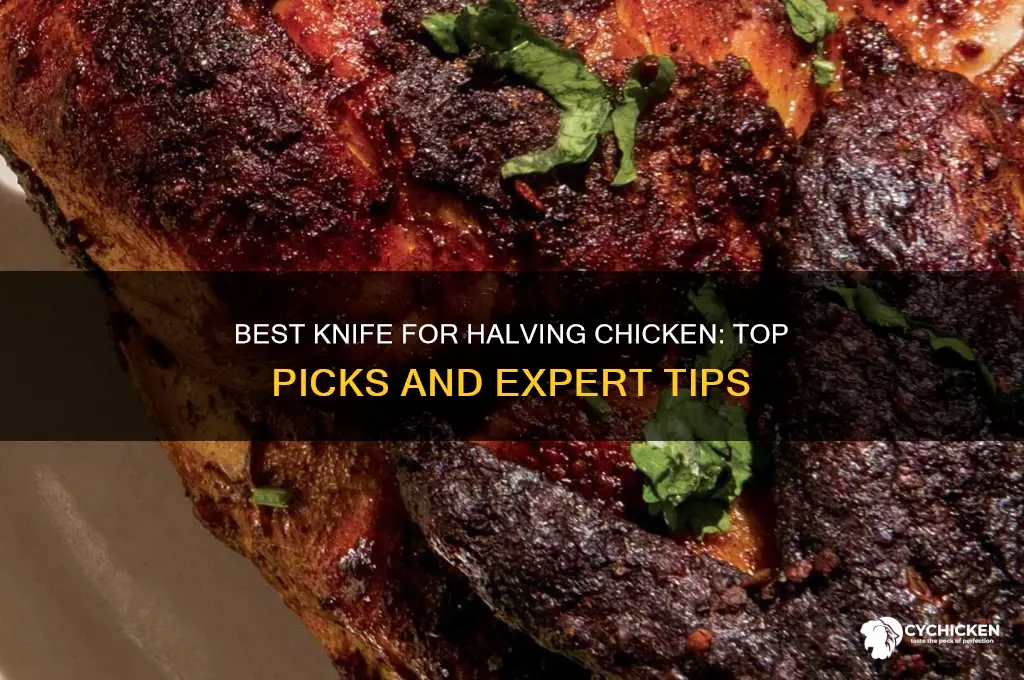 what knife is best for halving chicken