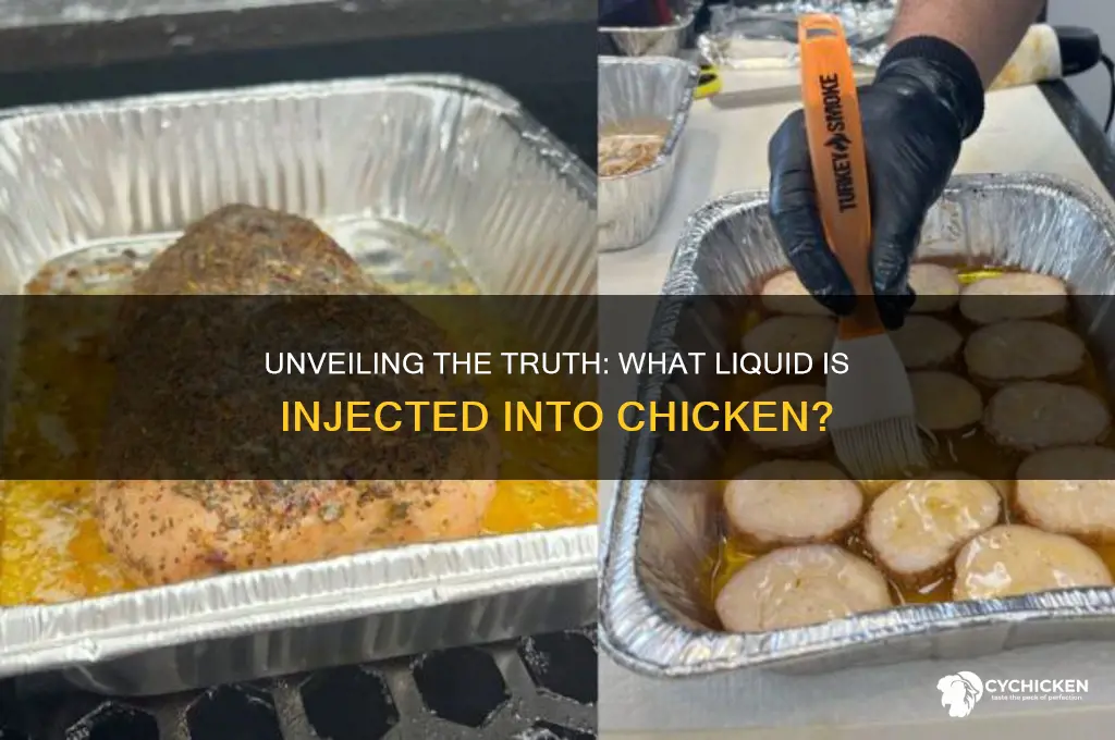 what liquid do they pump into chicken