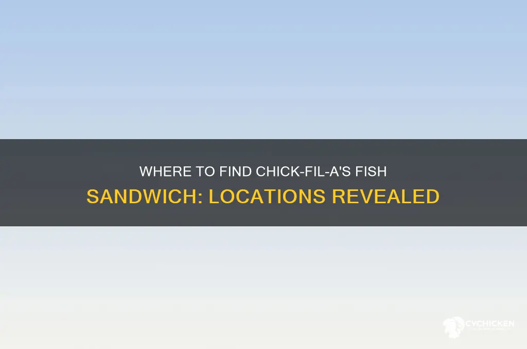 what locations have the chick fil a fish sandwich