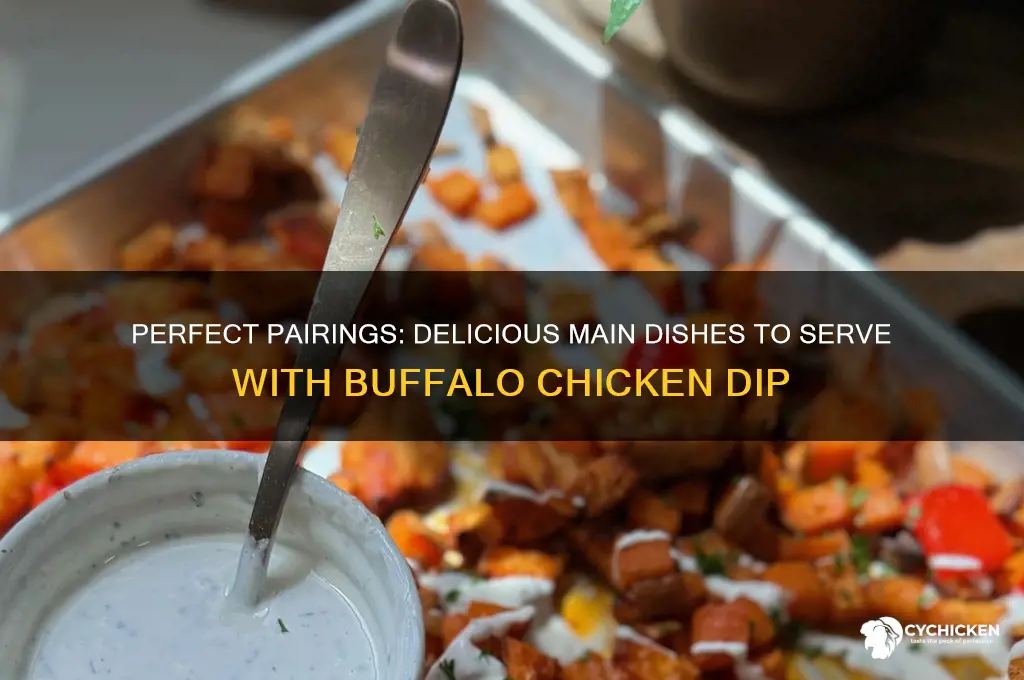 what main dish goes with buffalo chicken dip