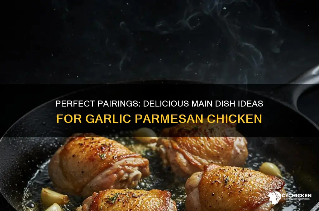what main dish goes with garlic parmesan chicken