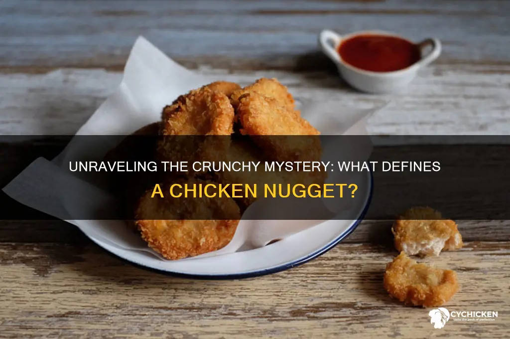 what makes a chicken nugget a chicken nugget