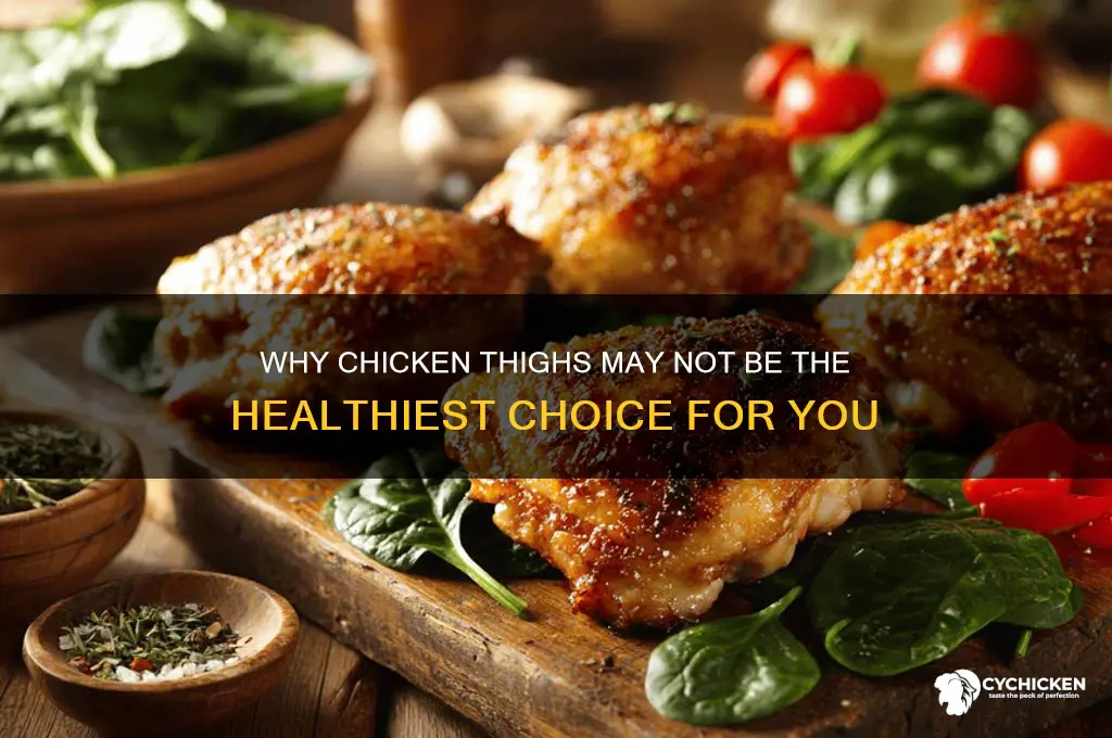 what makes chicken thigh less healthy