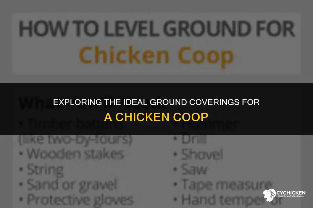 what material is on the ground of a chicken coop
