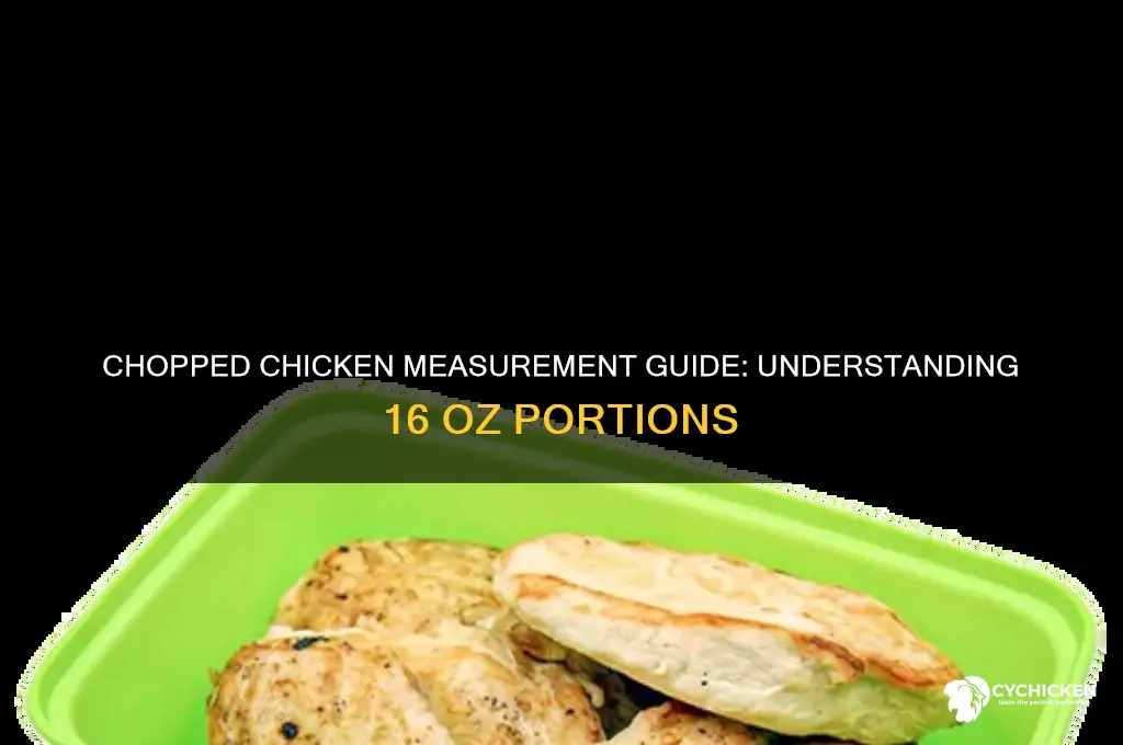 what measurement is 16 oz chopped chicken