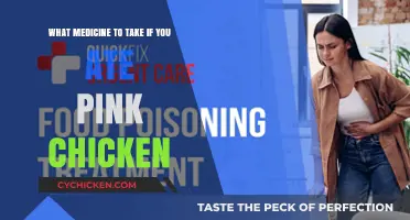 Food Poisoning: Medication for Pink Chicken Consumption