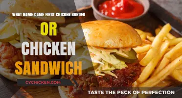 Chicken Burger vs. Chicken Sandwich: Which Name Clucked First?