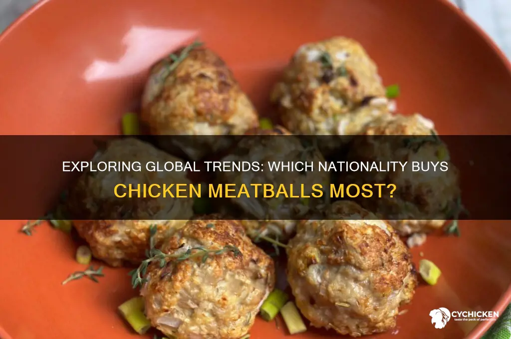 what nationality buys chicken meatballs