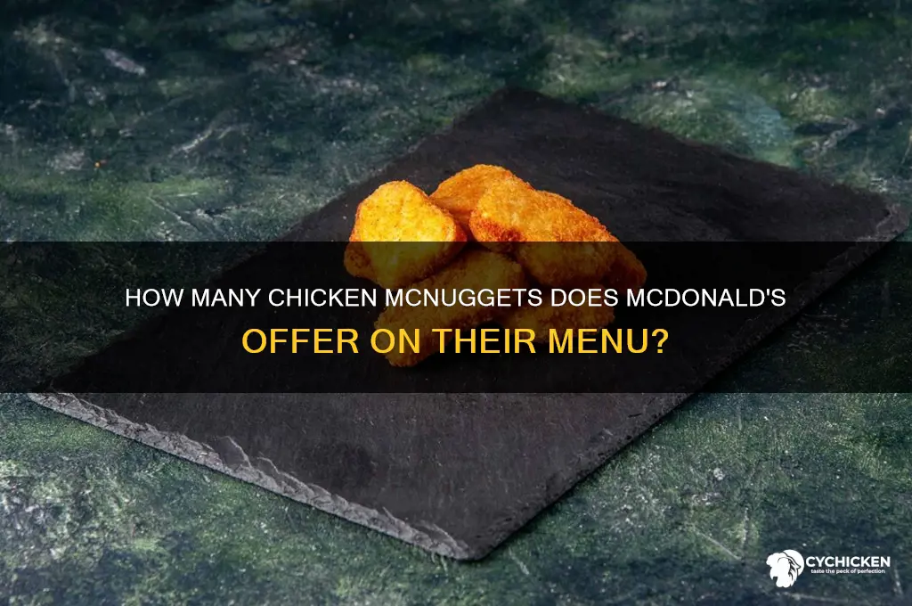 what number is chicken mcnuggets at mcdonald