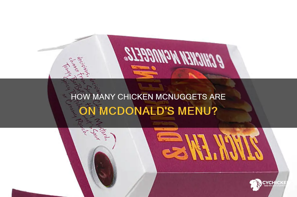 what number is chicken mcnuggets at mcdonalds
