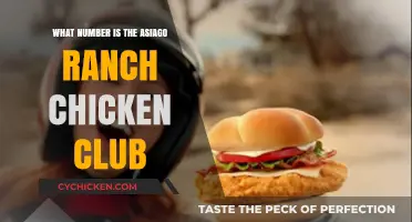 Discovering the Asiago Ranch Chicken Club's Menu Number