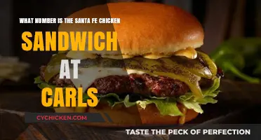 Discover Carl's Jr. Menu Number for Santa Fe Chicken Sandwich