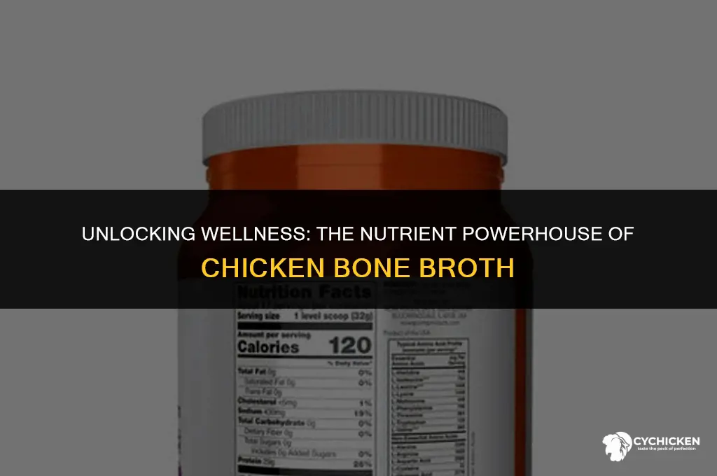 what nutrients are in chicken bone broth