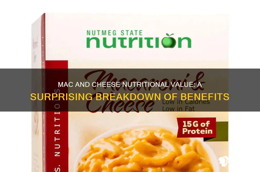 what nutritional value are in mac and chicke