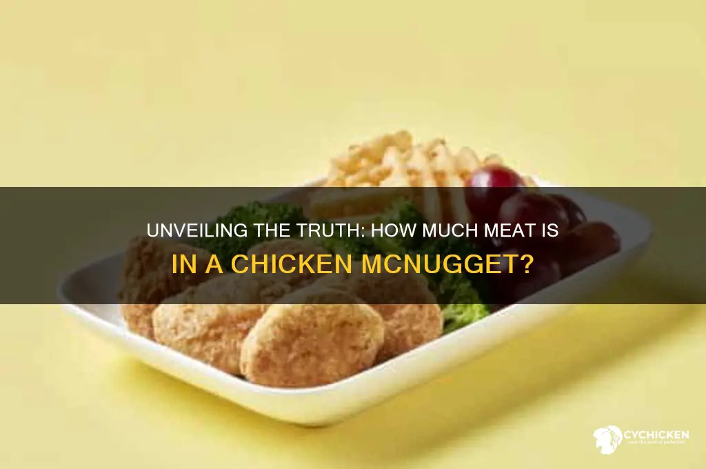 what of the chicken mcnugget is meat