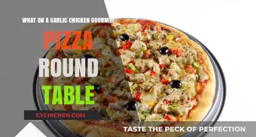 Gourmet Garlic Chicken Pizza: A Round Table Favorite