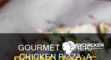 what on a garlic chicken gourmet pizza round table