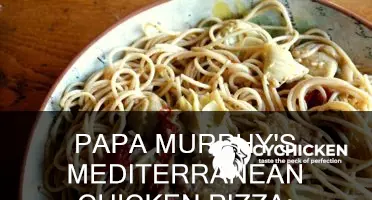 what on a mediterranean chicken pizza from papa murphy