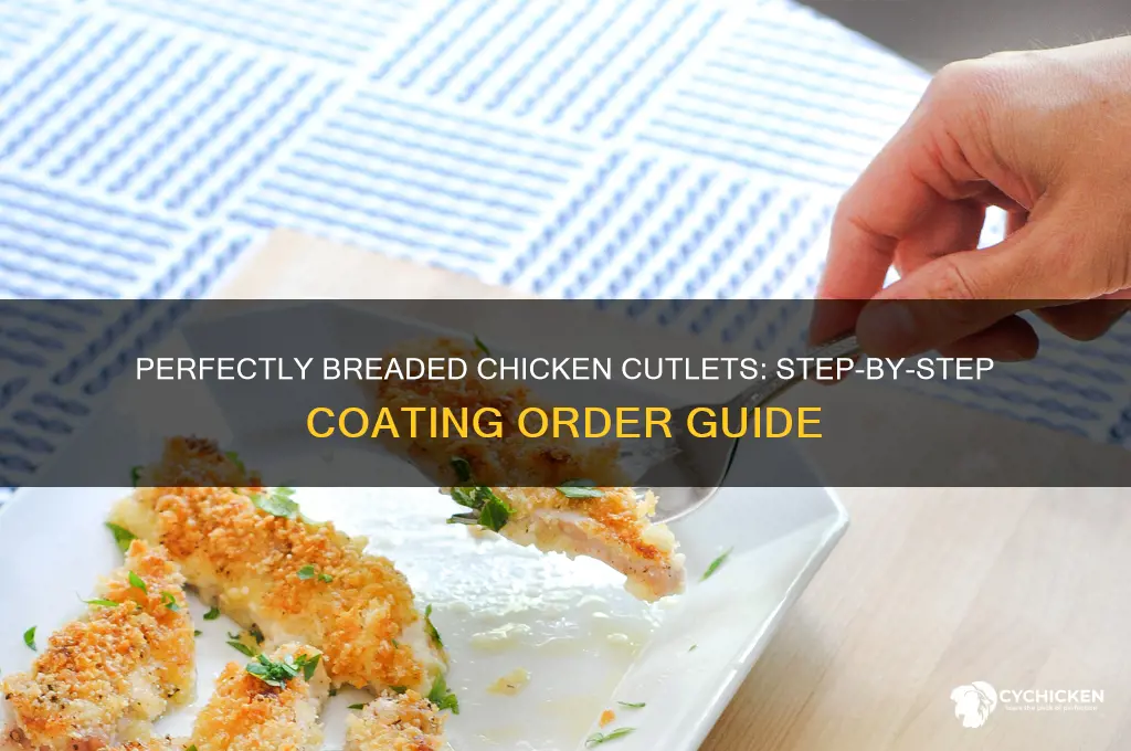 what order do you bread chicken cutlets