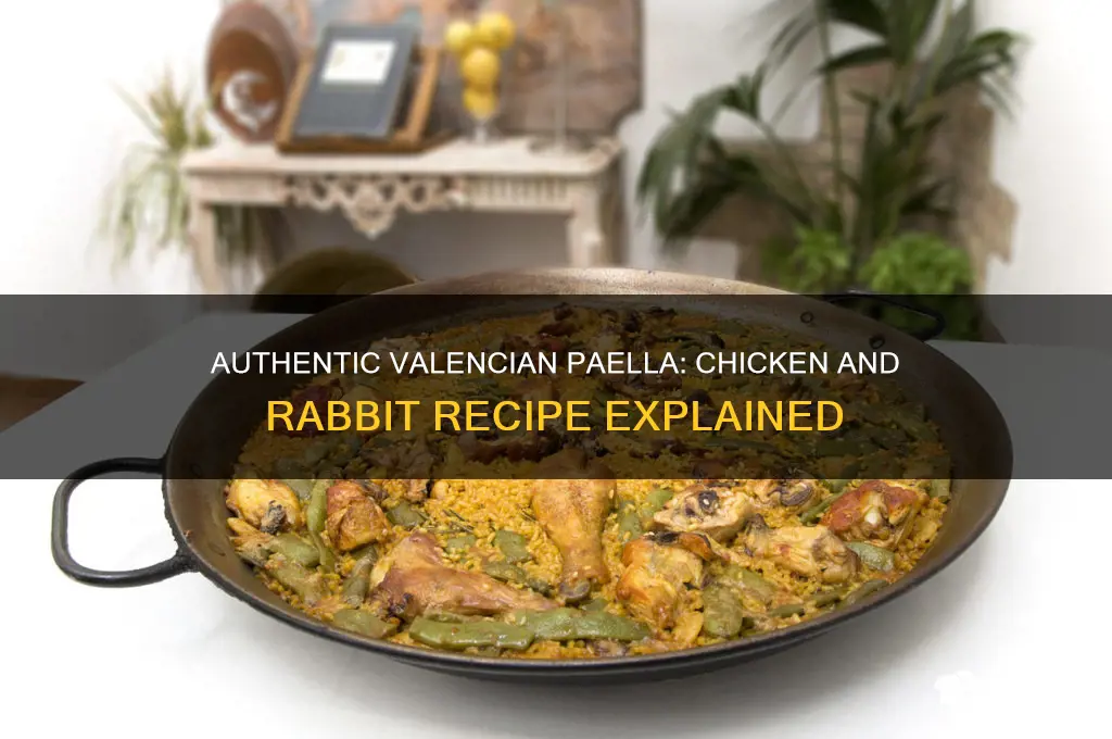 what paella is made with chicken and rabbit